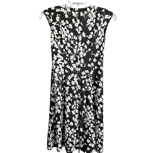 London Times Womens Sleeveless Floral Dress Sz 4 - Picture 2 of 9